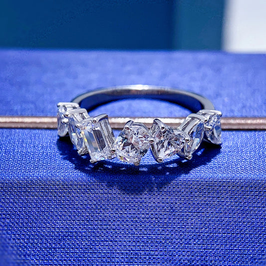 Versatile Shaped Small Row Diamond Ring Curren