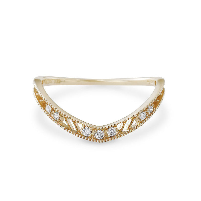 Light Jewelry Silver Ring Forest Cutout null