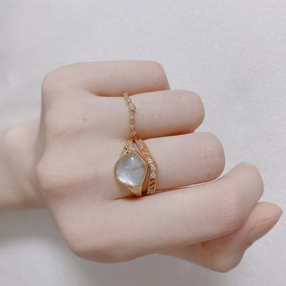 Light Jewelry Silver Ring Forest Cutout null