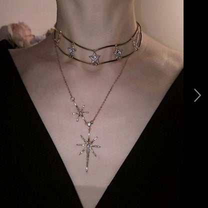 Sun Flower Star Necklace null