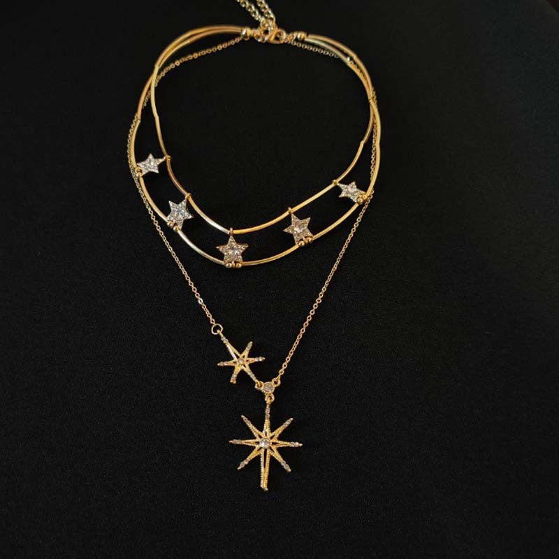 Sun Flower Star Necklace null