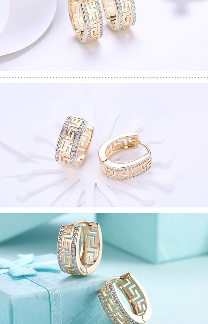 Factory Direct Sales Sanskrit Diamond Earrings Curren