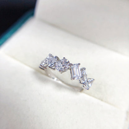 Versatile Shaped Small Row Diamond Ring Curren