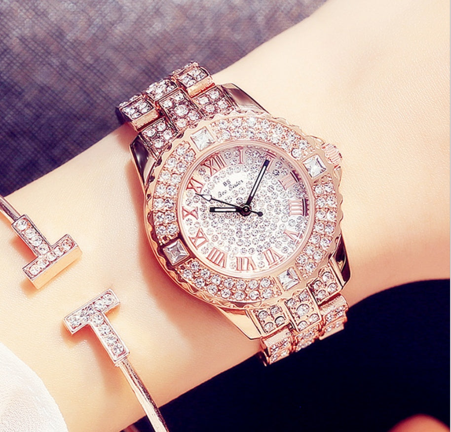 Full diamond ladies quartz watch Curren