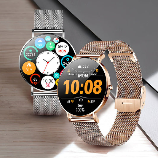 New Ultra-thin Smart Watch Women 1.36 Inch Screen Curren