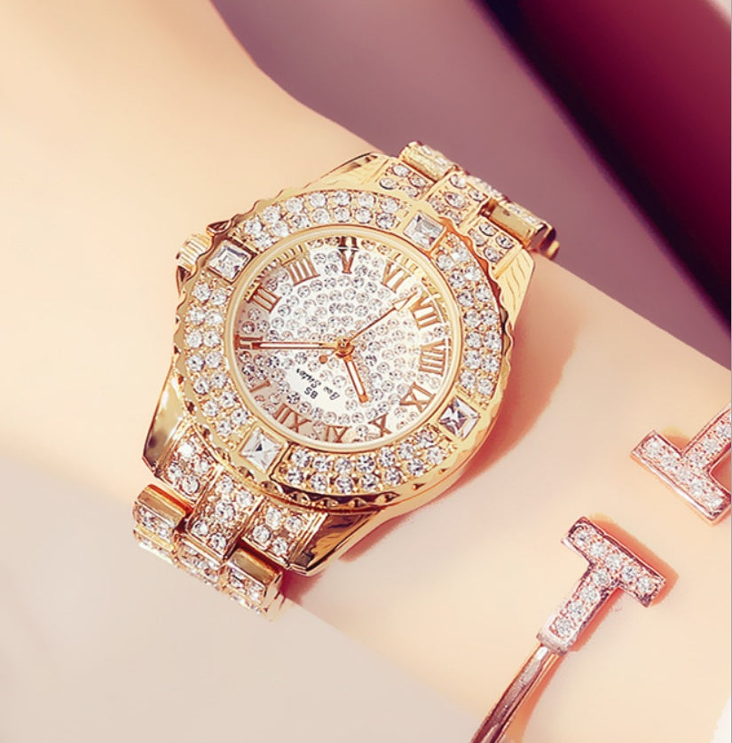 Full diamond ladies quartz watch Curren
