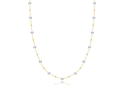 5.5-7.5mm Freshwater Pearl Gypsophila Necklace Curren