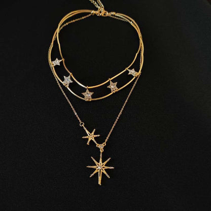 Sun Flower Star Necklace null