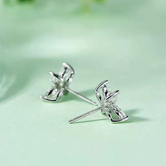 925 Silver Plated Personalized Design Graceful And Petite Earrings Curren