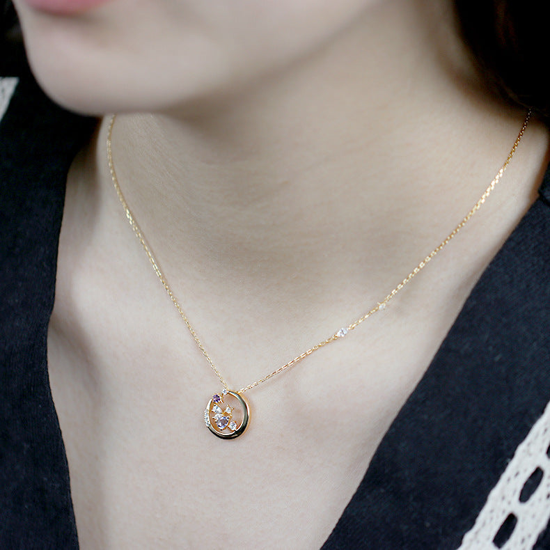 Romantic Garden Cordierite Necklace Designed By Minority Curren