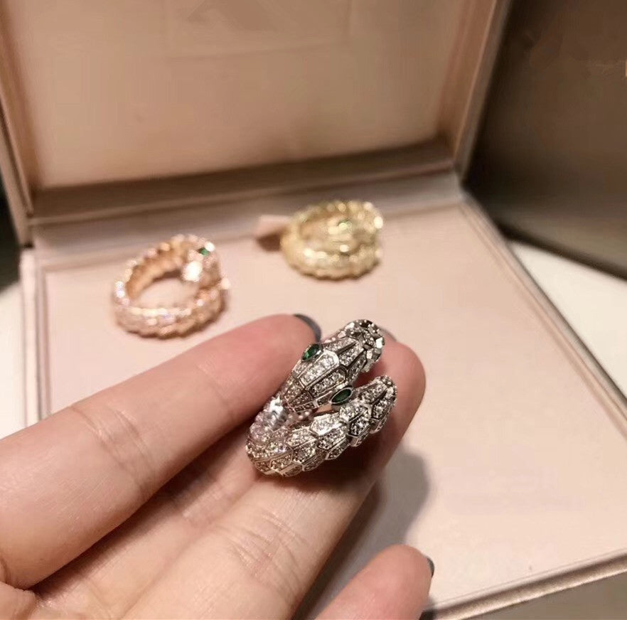 Brass Gold Plated Micro Set Diamond Bracelet Ring Set Curren