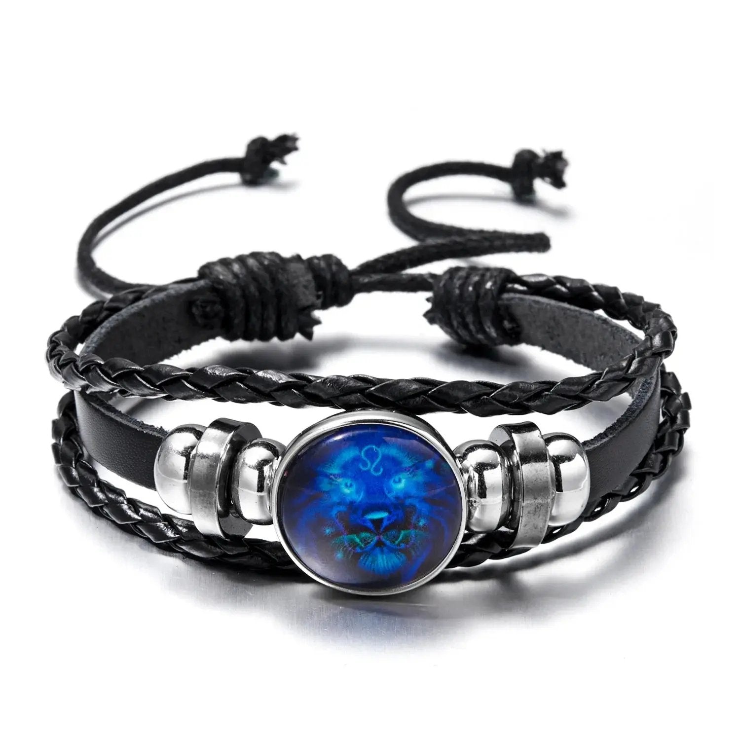 12 Constellation Zodiac Sign Charm Luminous Bracelets Men Women 