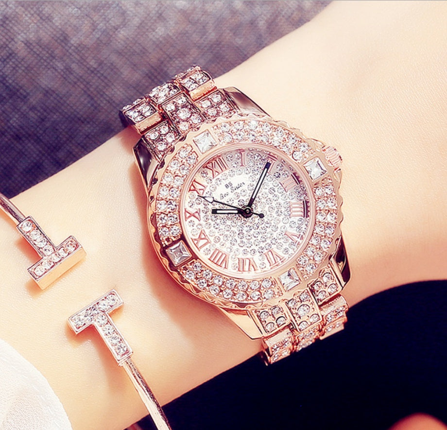 Full diamond ladies quartz watch Curren