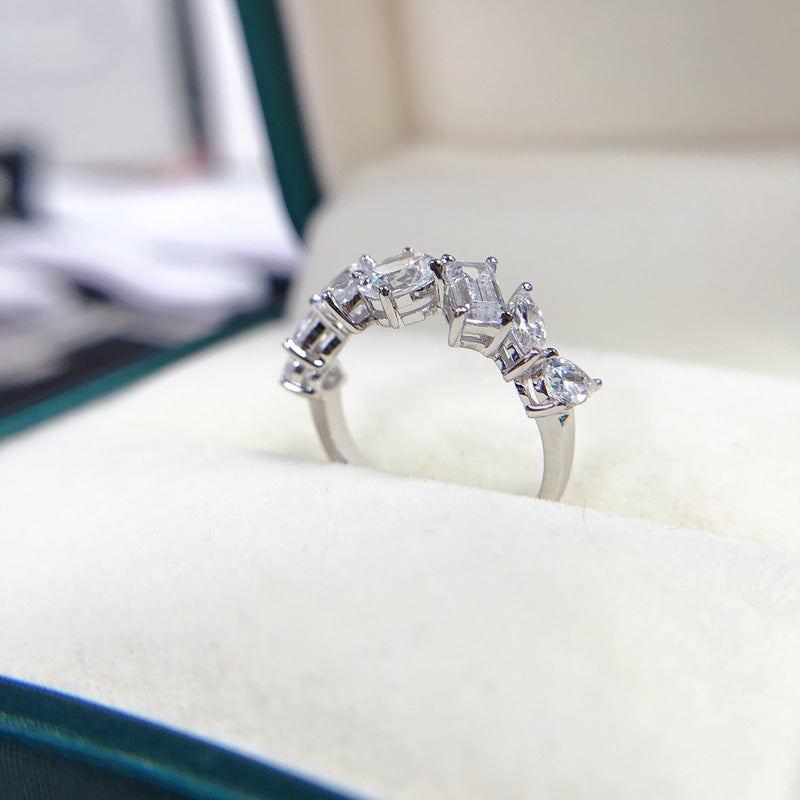 Versatile Shaped Small Row Diamond Ring Curren
