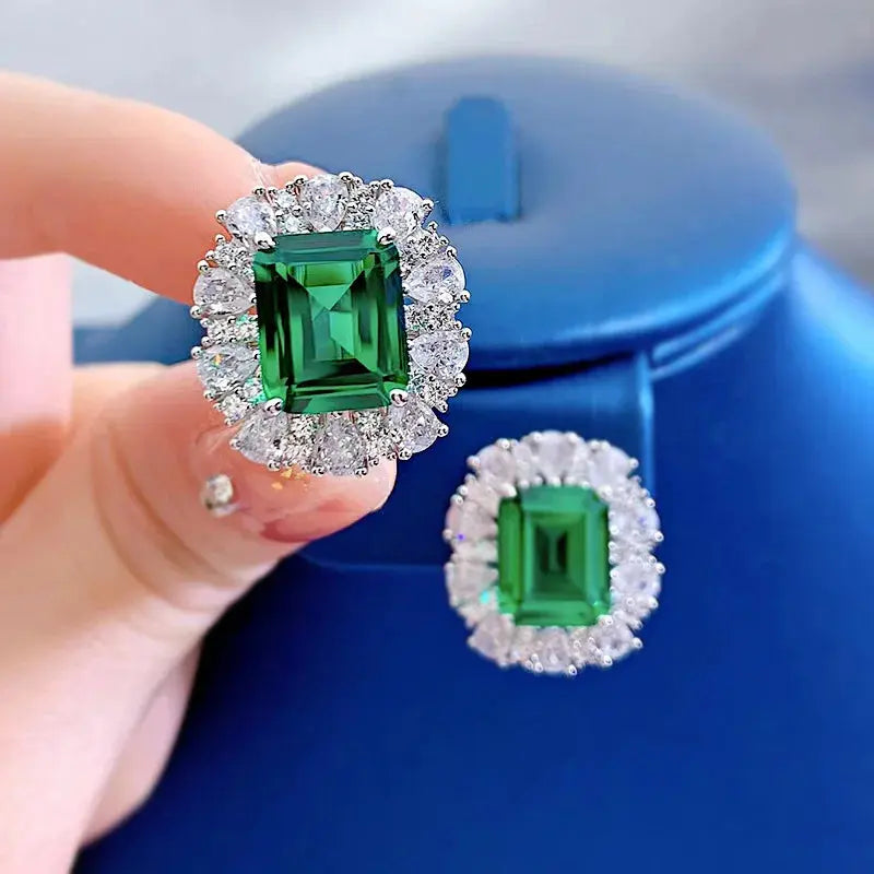 9*11MM Emerald High Carbon Diamond