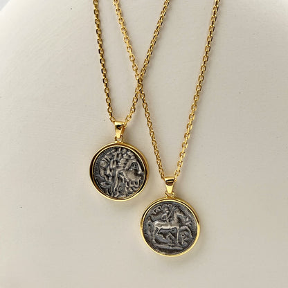 Women's High-grade Element Portrait Sterling Silver Necklace Curren