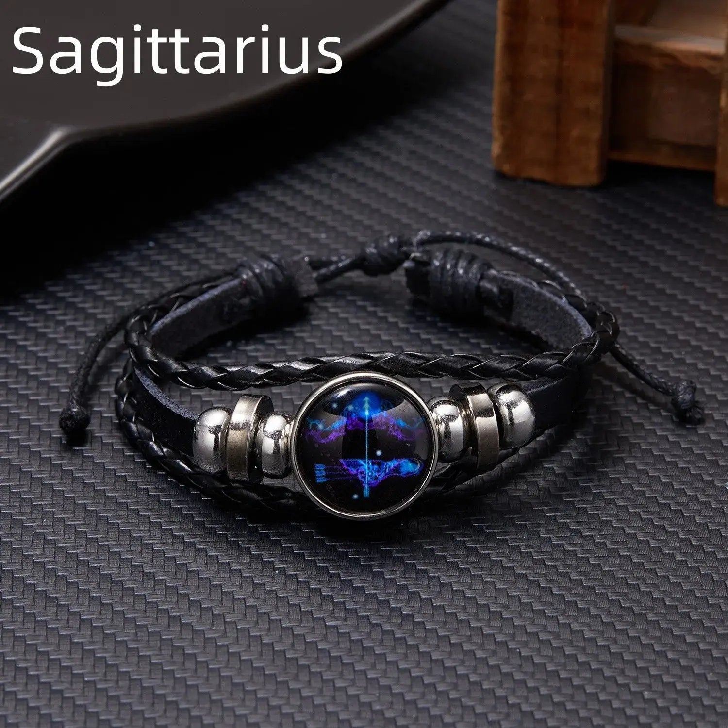 12 Constellation Zodiac Sign Charm Luminous Bracelets Men Women 