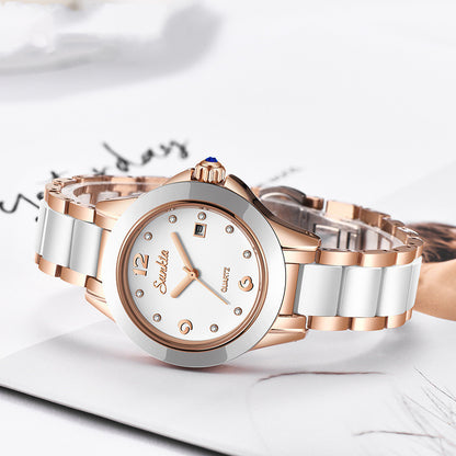 Fashion Women's Rose Gold Women's Watch Curren
