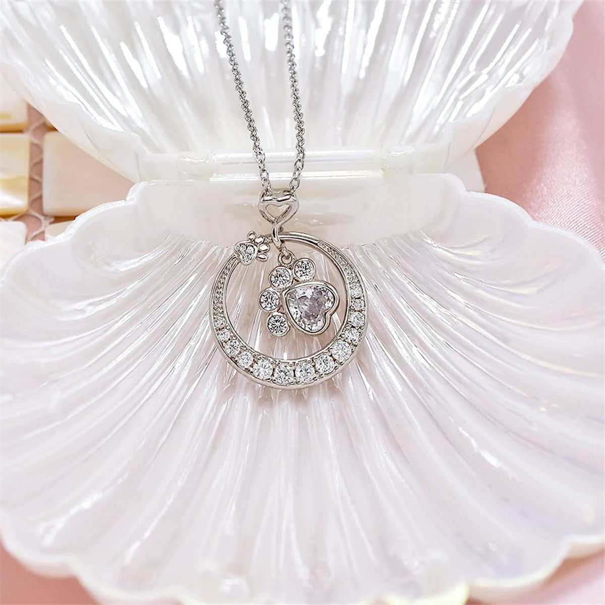 Disc Diamond Star Moon Smart Necklace Curren