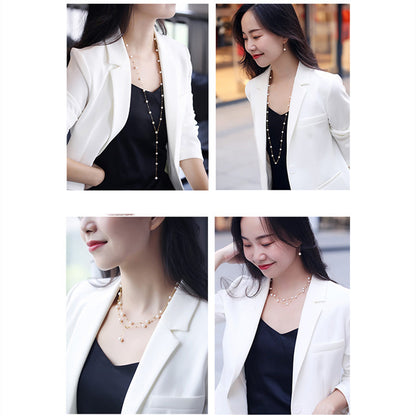 5.5-7.5mm Freshwater Pearl Gypsophila Necklace Curren