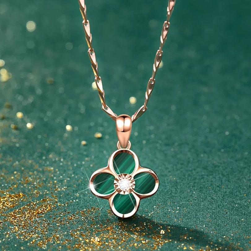 Women's Clover Sterling Silver Necklace Curren