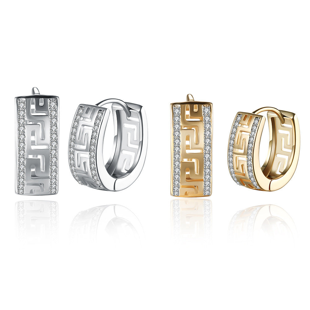 Factory Direct Sales Sanskrit Diamond Earrings Curren