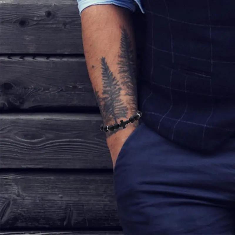 Cross Beads Bracelet for Men/Women, 