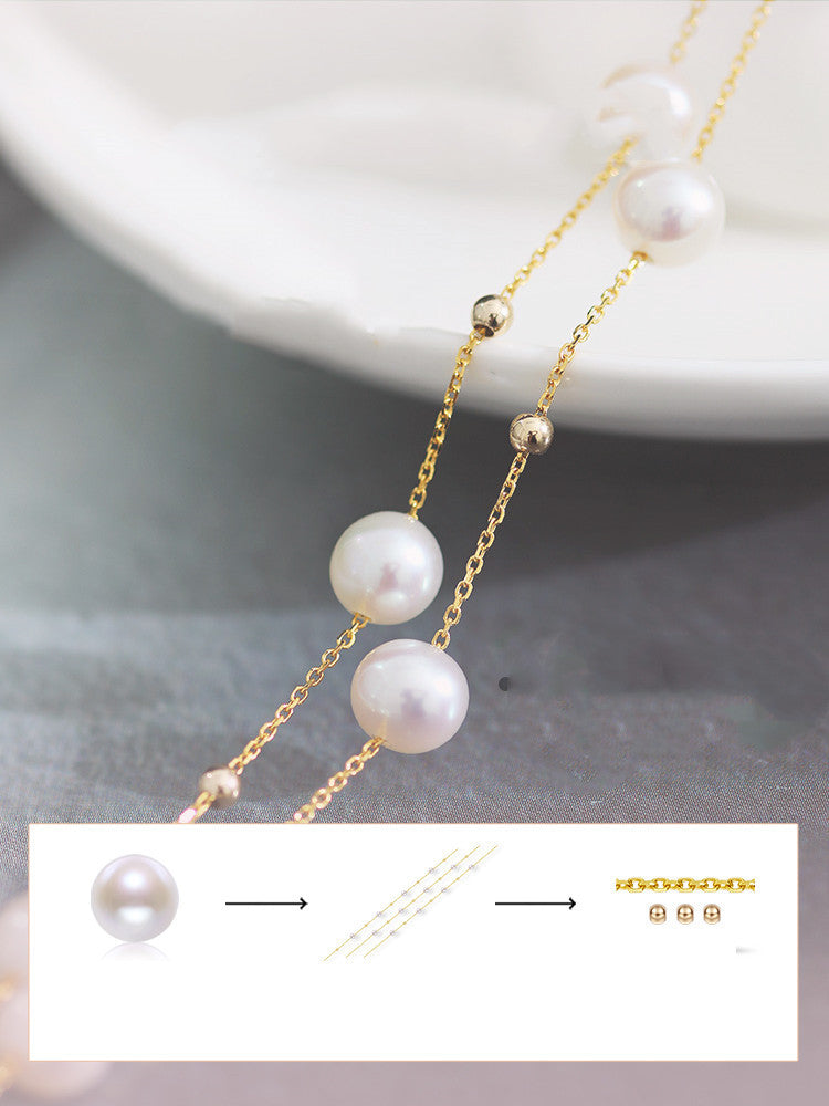 5.5-7.5mm Freshwater Pearl Gypsophila Necklace Curren