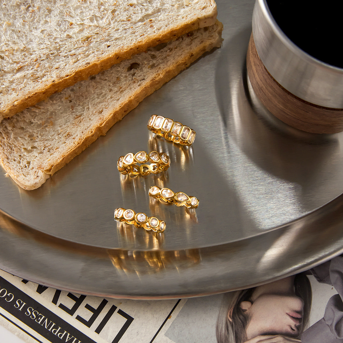 Love Titanium Steel Ring Women's Non-fading Jewelry Light Luxury Curren