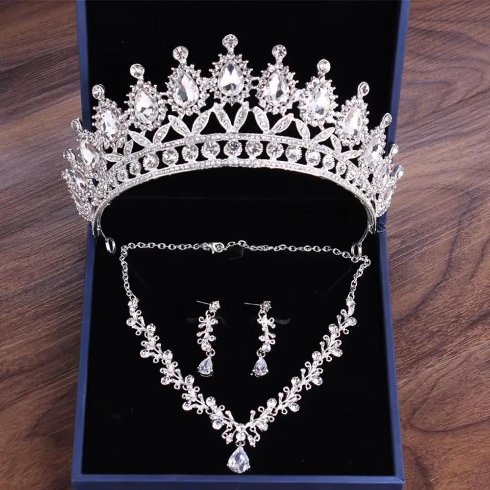 C30 Wedding Forehead Chain Necklace Earrings Set Dubai Jewelery 